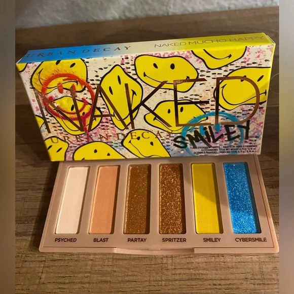 HOST PICK *NIB* URBAN DECAY x SMILEY Naked Mini Eyeshadow Palette - Mucho Happy - Picture 2 of 4